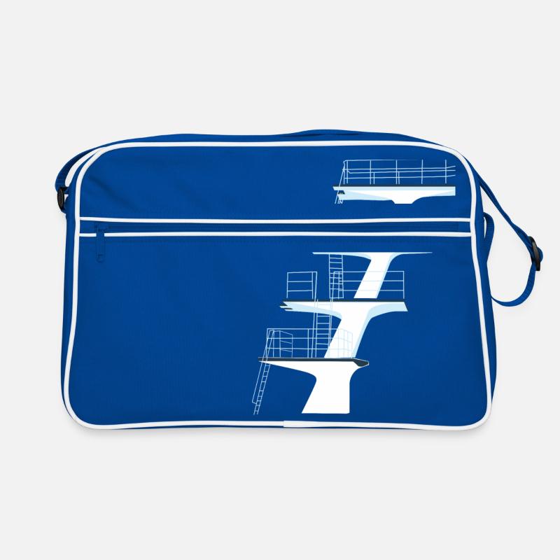 diving tower outdoor pool Retro Bag