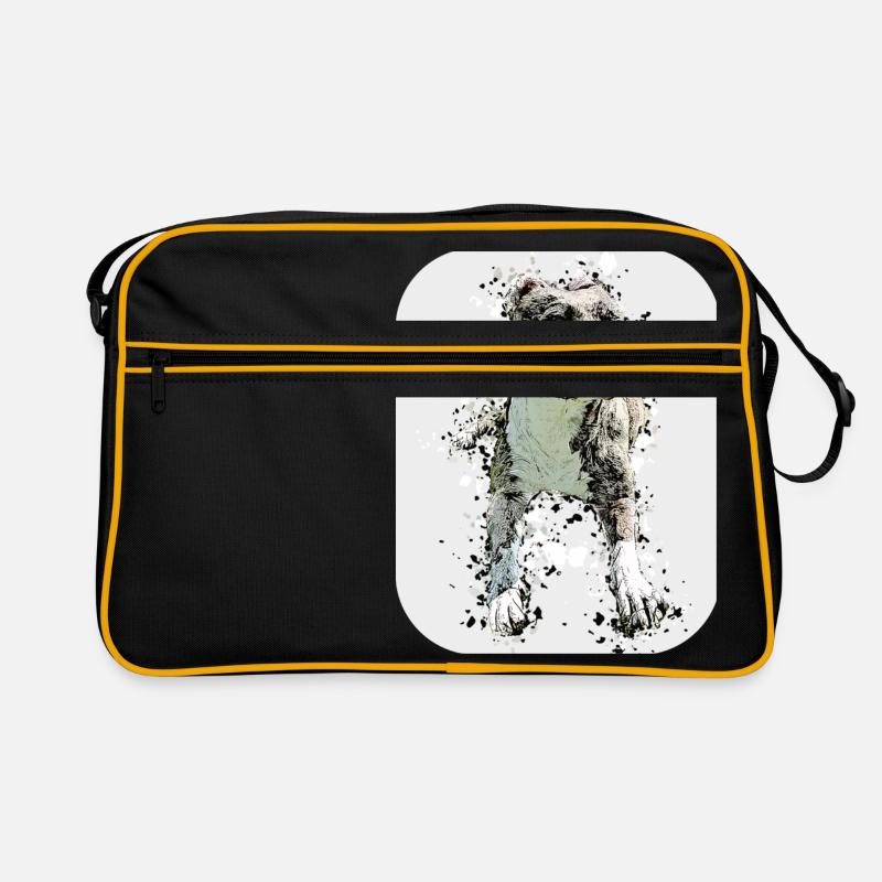 ChillinStaff - Retro Tasche - Schwarz/Gold