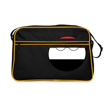 Countryball pays Patrie Yémen - Sac Retro - noir/or - Devant