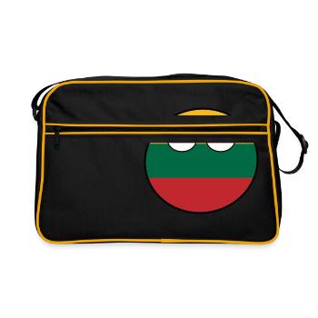 Countryball Pays Patrie Lituanie - Sac Retro - noir/or - Devant