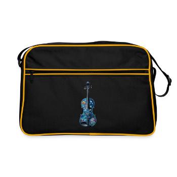 Violon Poisson - Sac Retro - noir/or - Devant