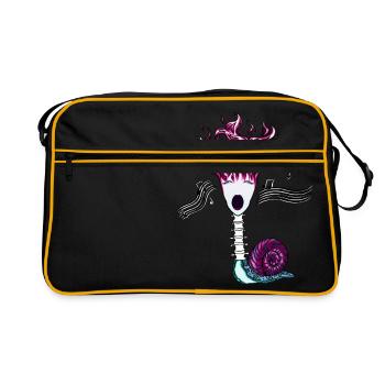 Flame songs backbone-snail - Retro Bag - black/gold - Front