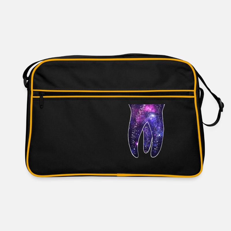 Galaxie Dent - Sac Retro - noir/or