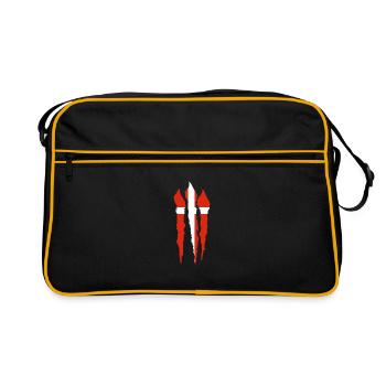 Denmark Flag Scandinavia Danish Flag Travel - Retro Bag - black/gold - Front