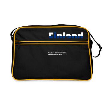 La Finlande - Sac Retro - noir/or - Devant