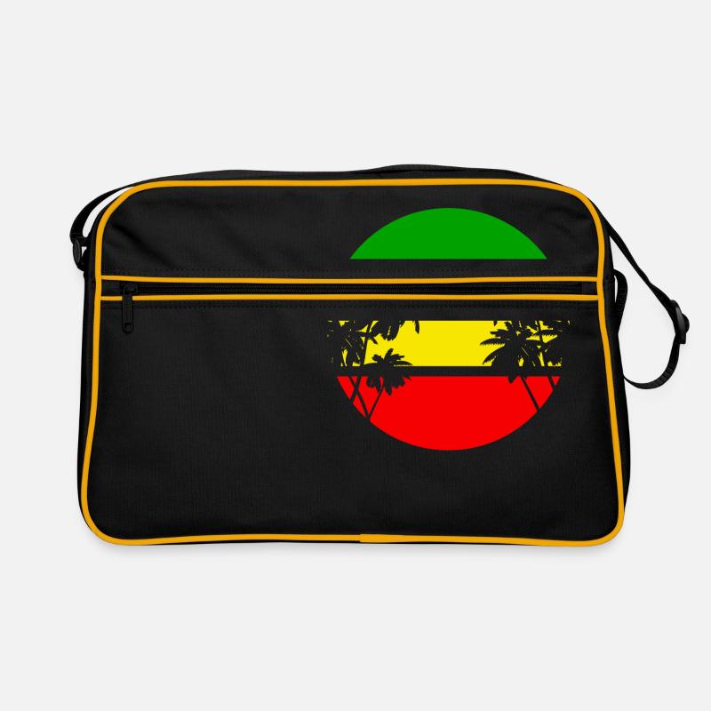Reggae - Retro Tasche - Schwarz/Gold