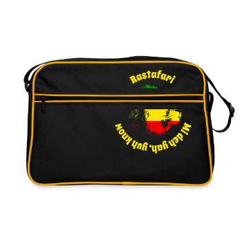 Reggae - Retro Tasche - Schwarz/Gold - Vorne