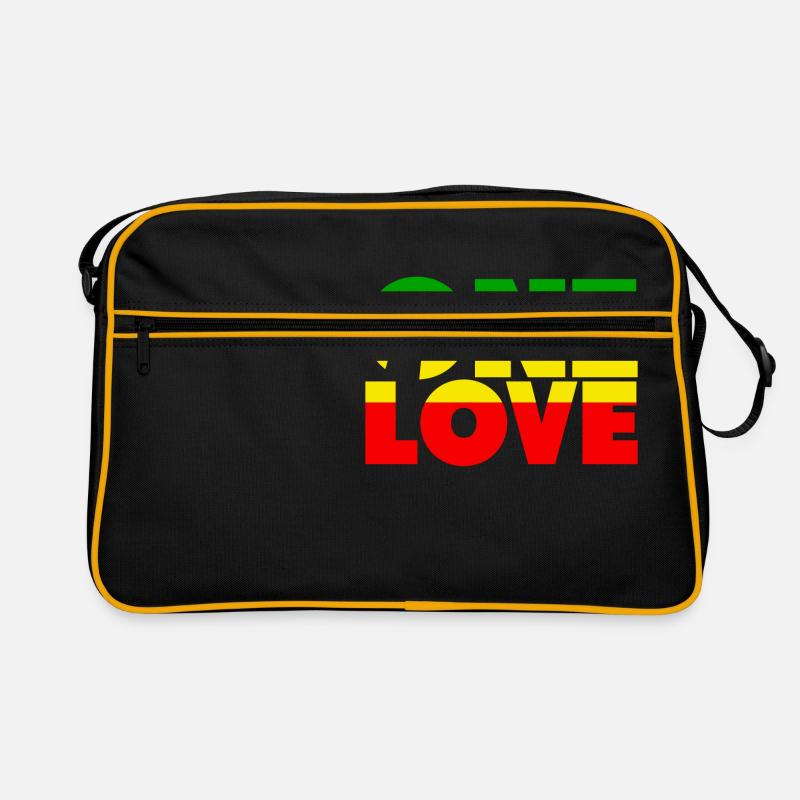 love once - Retro Bag - black/gold