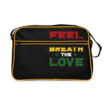 Reggae pour toujours - Sac Retro - noir/or - Devant