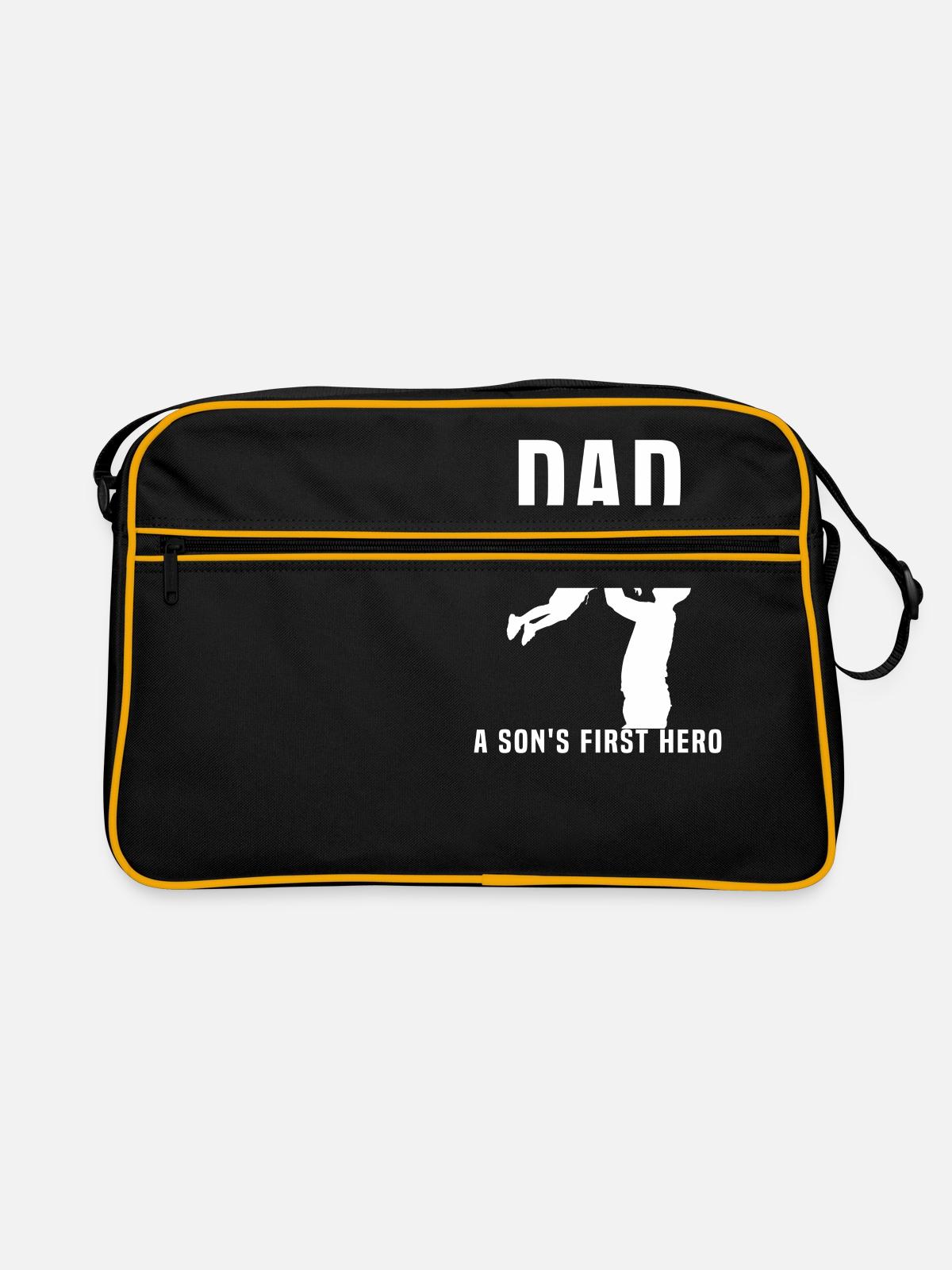 Père et fils - Sac Retro - noir/or - Devant
