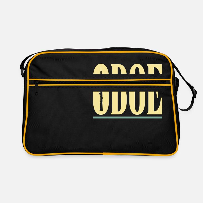 Oboe - Retro Tasche - Schwarz/Gold