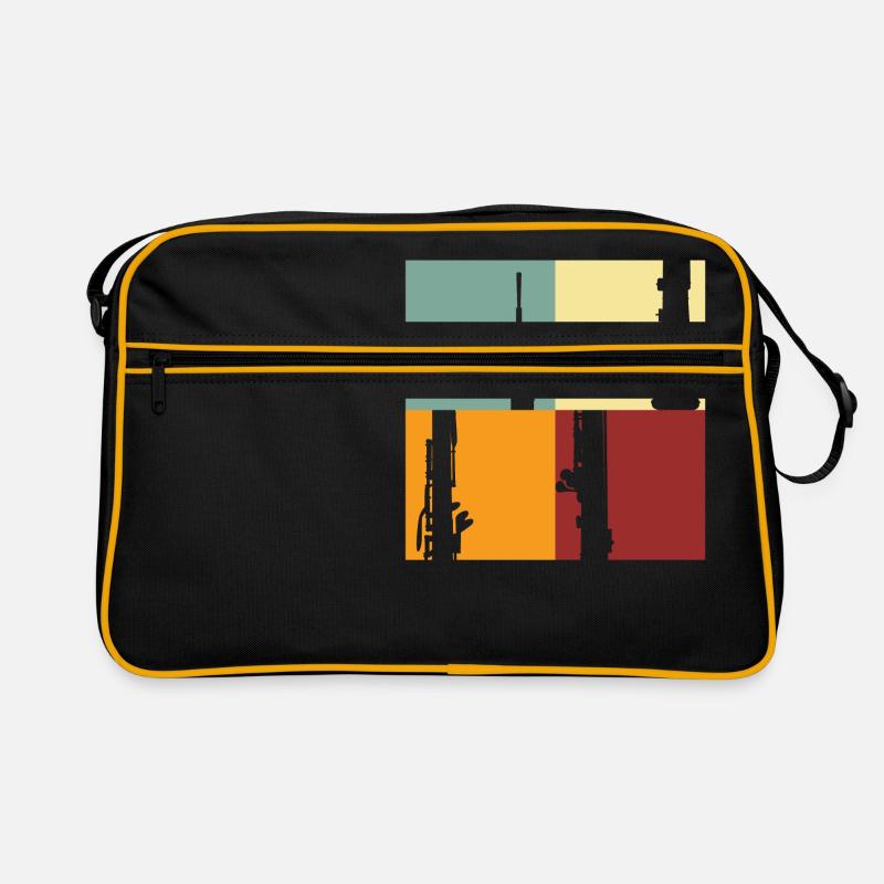 Oboe - Retro Tasche - Schwarz/Gold