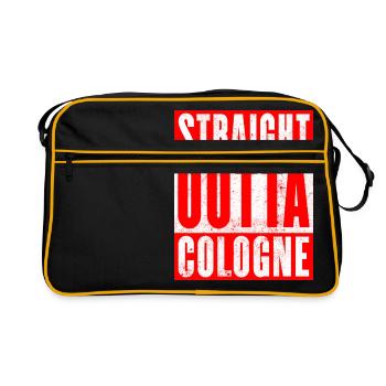 Straight Outta Cologne Rouge - Sac Retro - noir/or - Devant