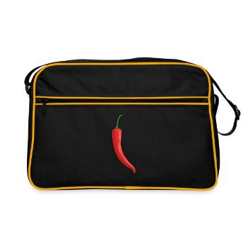Chili Pepperoni - Retro Bag - black/gold - Front