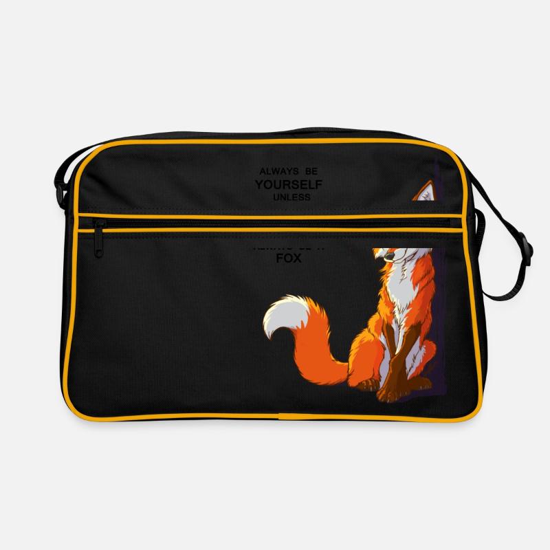 Sei du selbst, sei Fuchs Retro Tasche