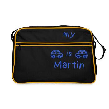 MARTIN MY NAME IS - Sac Retro - noir/or - Devant