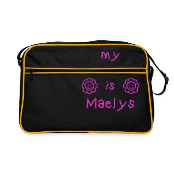 MAELYS MY NAME IS - Sac Retro - noir/or - Devant