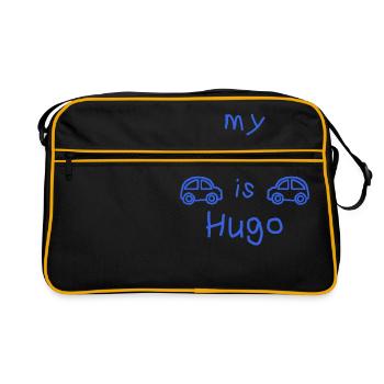 HUGO MY NAME IS - Sac Retro - noir/or - Devant