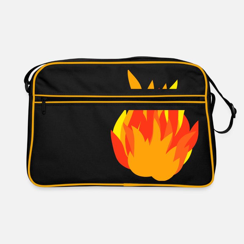 Fire Flame of a Campfire, Gift Idea Retro Bag