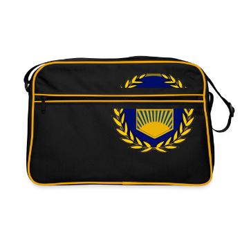 Emblème FDJ - Sac Retro - noir/or - Devant