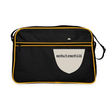 bouclier - Sac Retro - noir/or - Devant