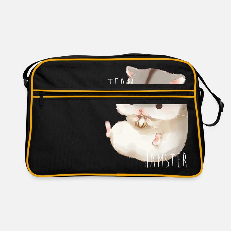 team hamster - Sac Retro - noir/or