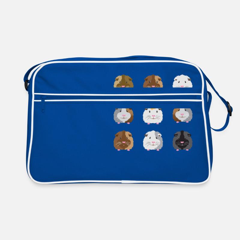Nine guinea pigs faces Retro Bag