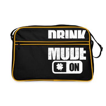 Drink Mode On - Retro Bag - black/gold - Front