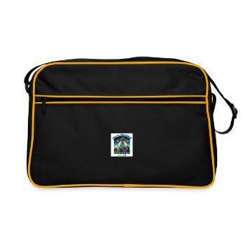 Weltraum Invasoren Stadtbild Design - Sac Retro - noir/or - Devant