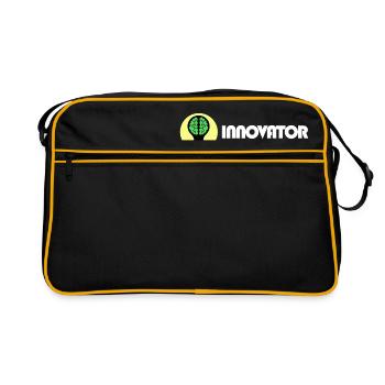 Start up - Idee - Gründen - Innovation - Retro Tasche - Schwarz/Gold - Vorne