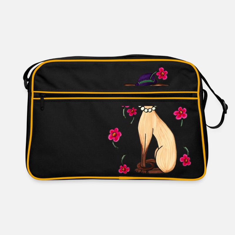 Siamesen mit Hut Retro Tasche