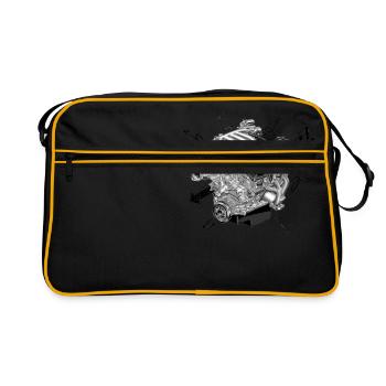 Moteur - Sac Retro - noir/or - Devant