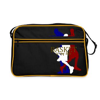 basket is my life - Retro Bag - black/gold - Front