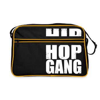 hip hop gang - Retro Bag - black/gold - Front