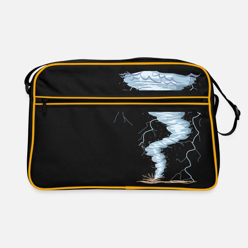 Météo Tornado Windhose Sturmjäger design cool Sac Retro