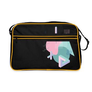 Shape Design Vintage Tribar - Retro Bag - black/gold - Front
