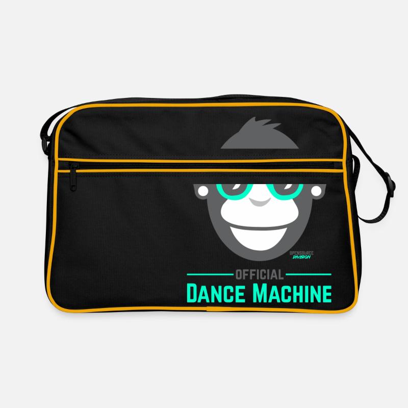 Official Dance Machine - Retro Tasche - Schwarz/Gold