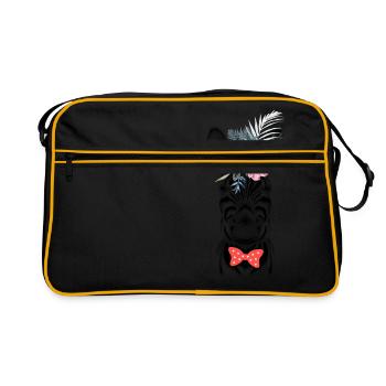 Zebra - Retro Bag - black/gold - Front
