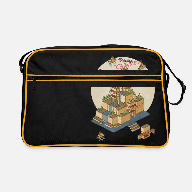 vintage game - Retro Tasche - Schwarz/Gold