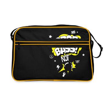 Drop Bass - Retro Tasche - Schwarz/Gold - Vorne