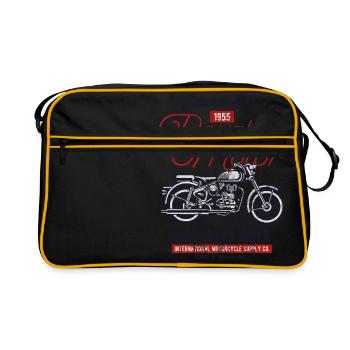 1955 ROYAL MOTOR - Retro Motorcycle Shirt Motif - Retro Bag - black/gold - Front