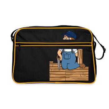 parquet flooring parquet flooring fitter floor casual - Retro Bag - black/gold - Front