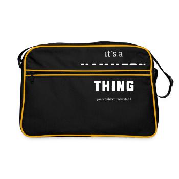 It's a Hamilton Thing (You wouldn't understand) Sh - Retro Bag - black/gold - Front