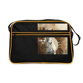 Fall Gray - Retro Bag - black/gold - Front