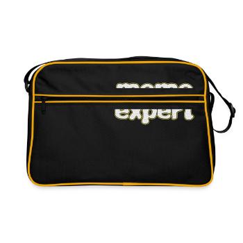 Awesome Expert Tshirt Design Meme expert - Retro Bag - black/gold - Front
