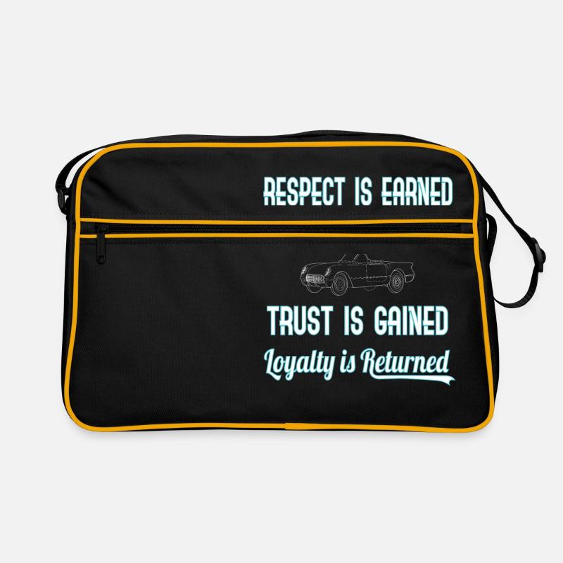Montrer un certain respect Tshirt Designs Le respect est gagné Sac Retro