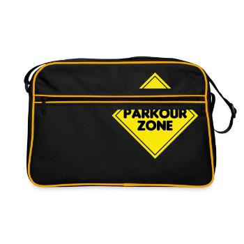 Impressionnant et cool Parkour Tshirt Design Parkour - Sac Retro - noir/or - Devant