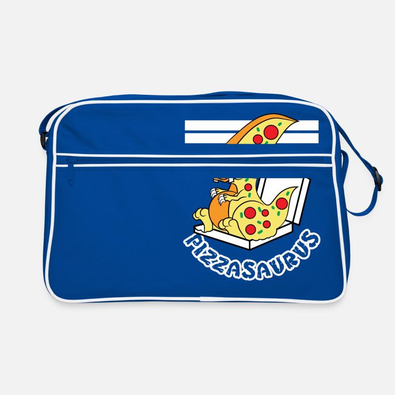 Conception de teeshirt "Pizzasaurus" mignonne et Sac Retro