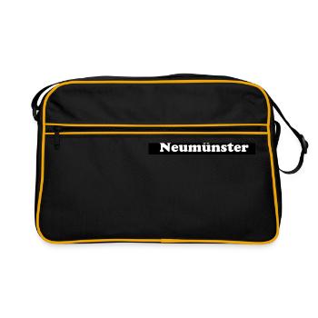 Neumünster + Skyline - Sac Retro - noir/or - Devant