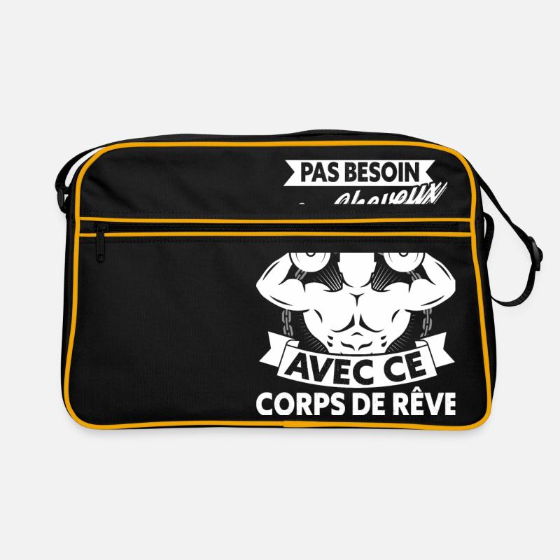 Pas besoin de cheveux avec ce corps de rêve Sac Retro